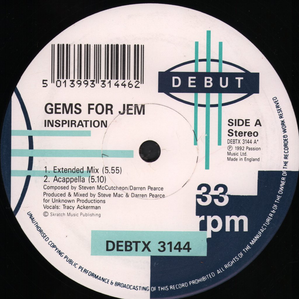 Gems For Jem - Inspiration - 12 Inch