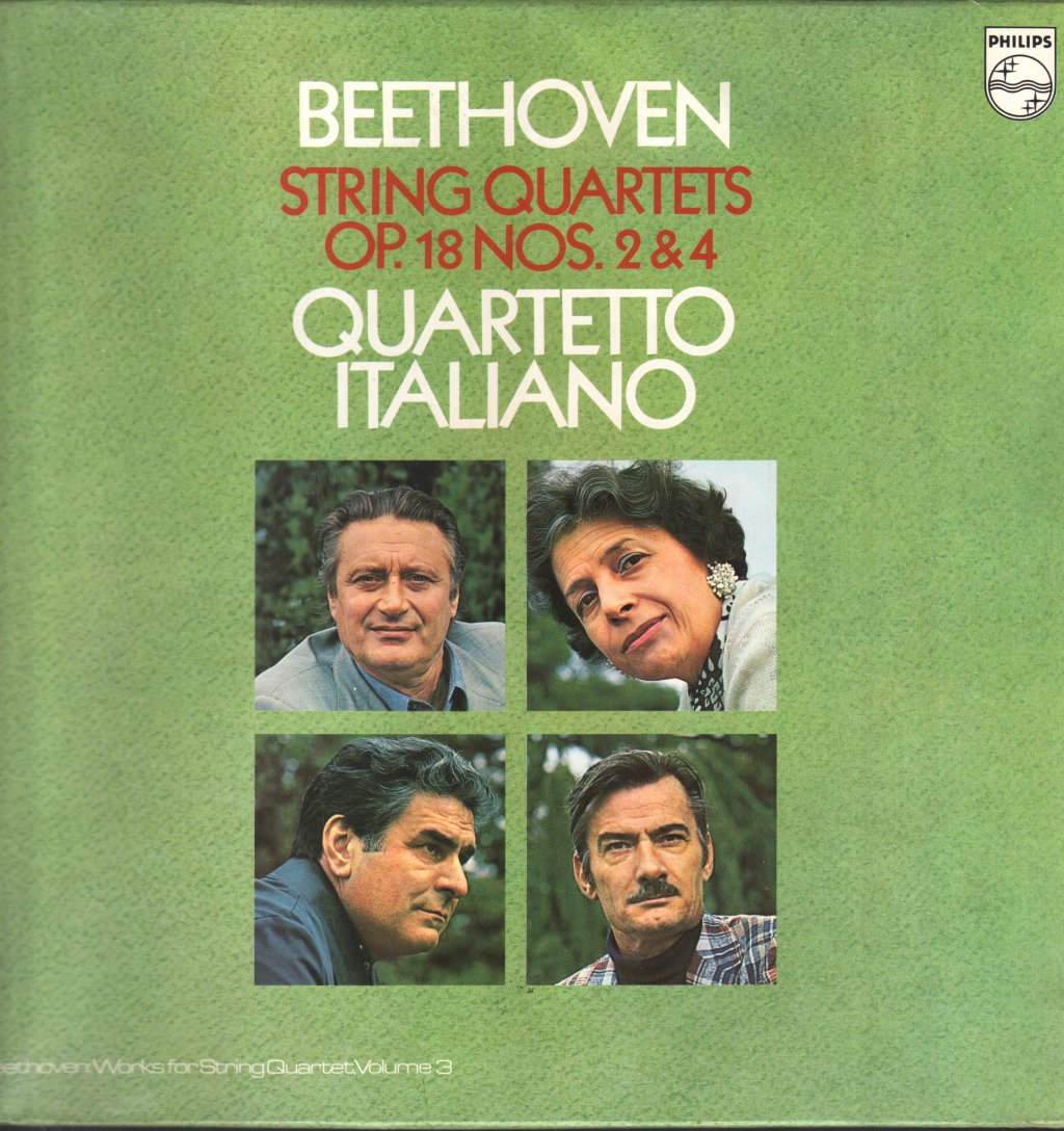 Quartetto Italiano - Beethoven - String Quartets Op. 18 Nos. 2 & 4 - Lp