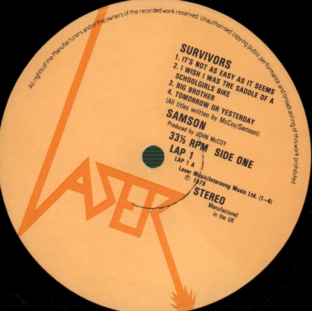 Samson (Nwobhm/Metal Group) - Survivors - Lp