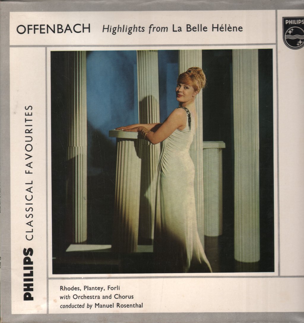 Jane Rhodes / Bernard Plantey / Andrine Forli / Manuel Rosenthal - Offenbach - Highlights From La Belle Hélène - Lp