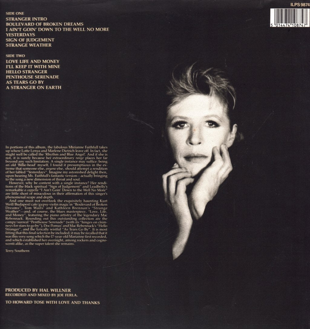 Marianne Faithfull - Strange Weather - Lp