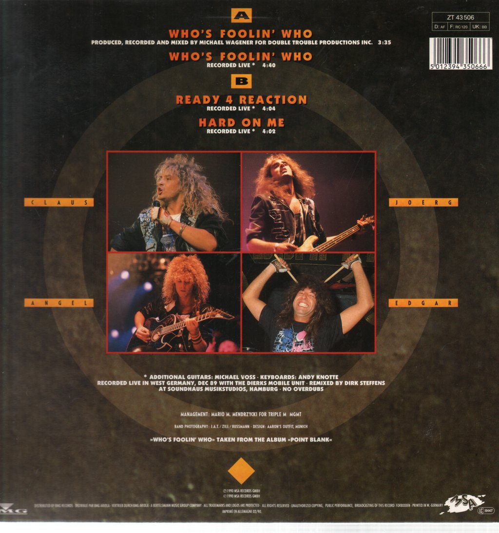 Bonfire - Who's Foolin Who - 12 Inch