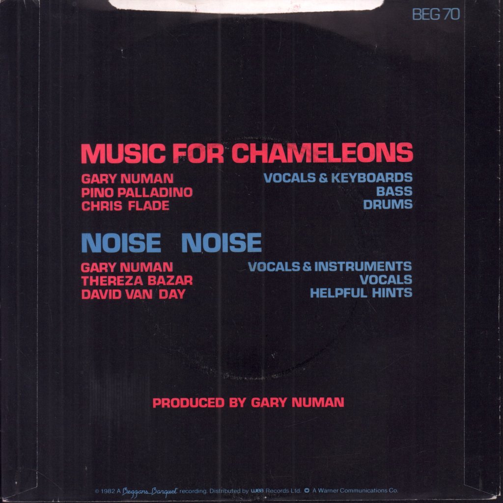 Gary Numan - Music For Chameleons - 7 Inch