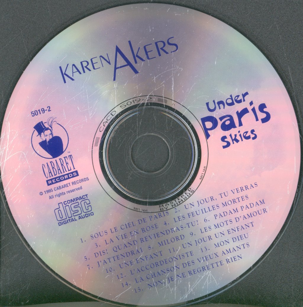 Karen Akers - Under Paris Skies - Cd