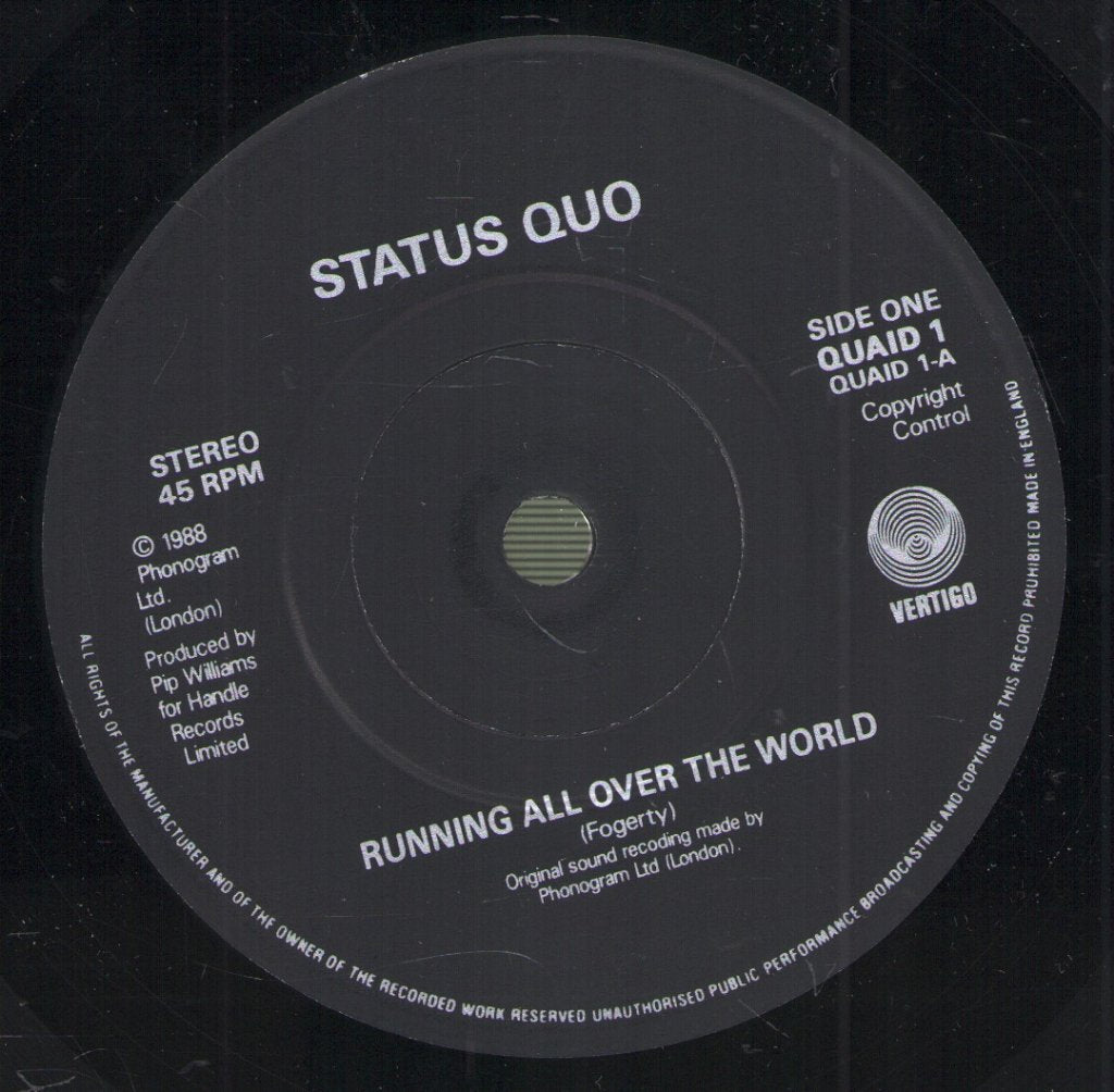 Status Quo - Running All Over The World - 7 Inch