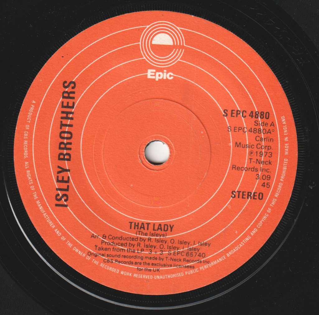 Isley Brothers - That Lady / Summer Breeze - 7 Inch