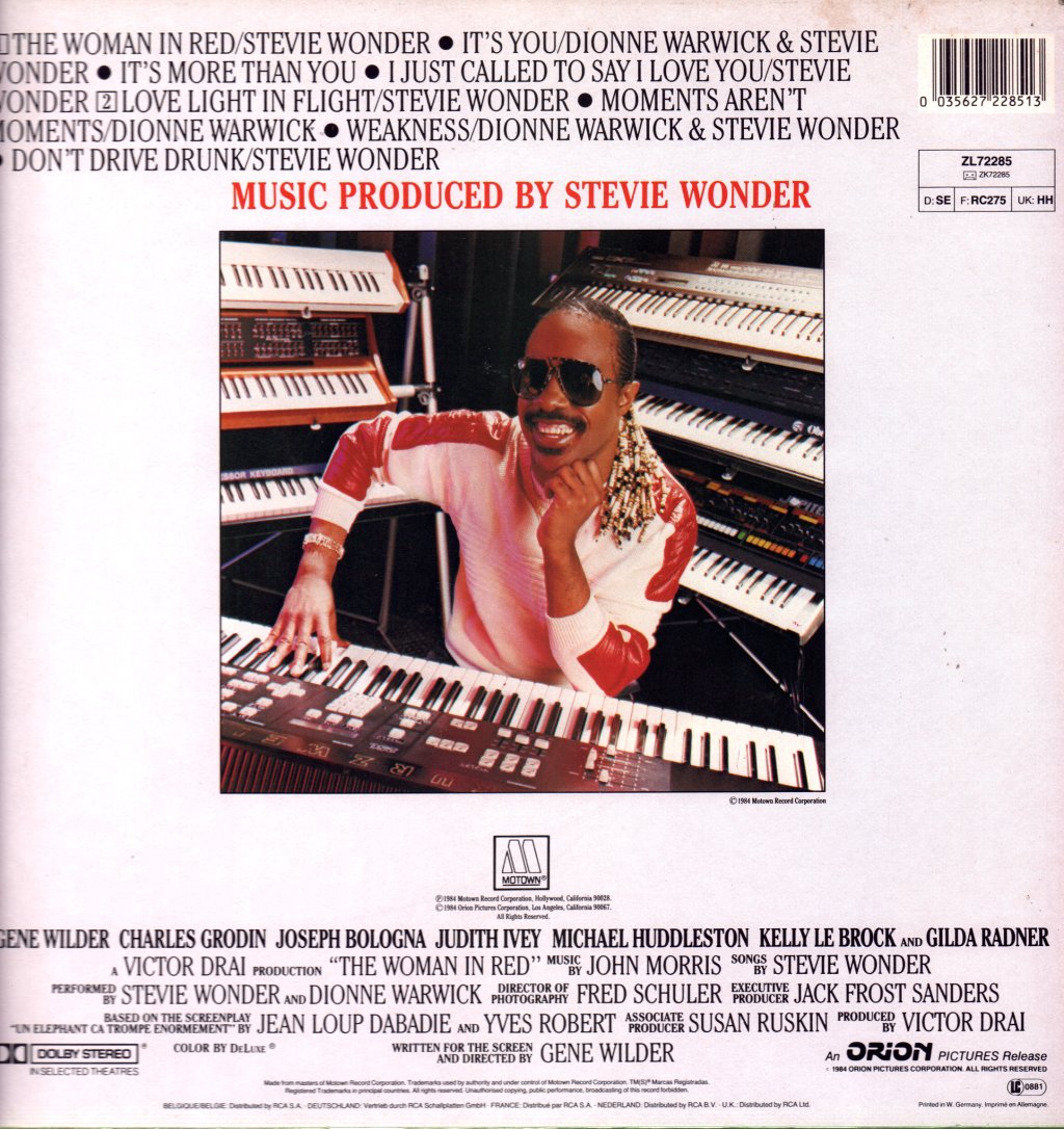 Stevie Wonder - Woman In Red (Original Motion Picture Soundtrack) - Lp