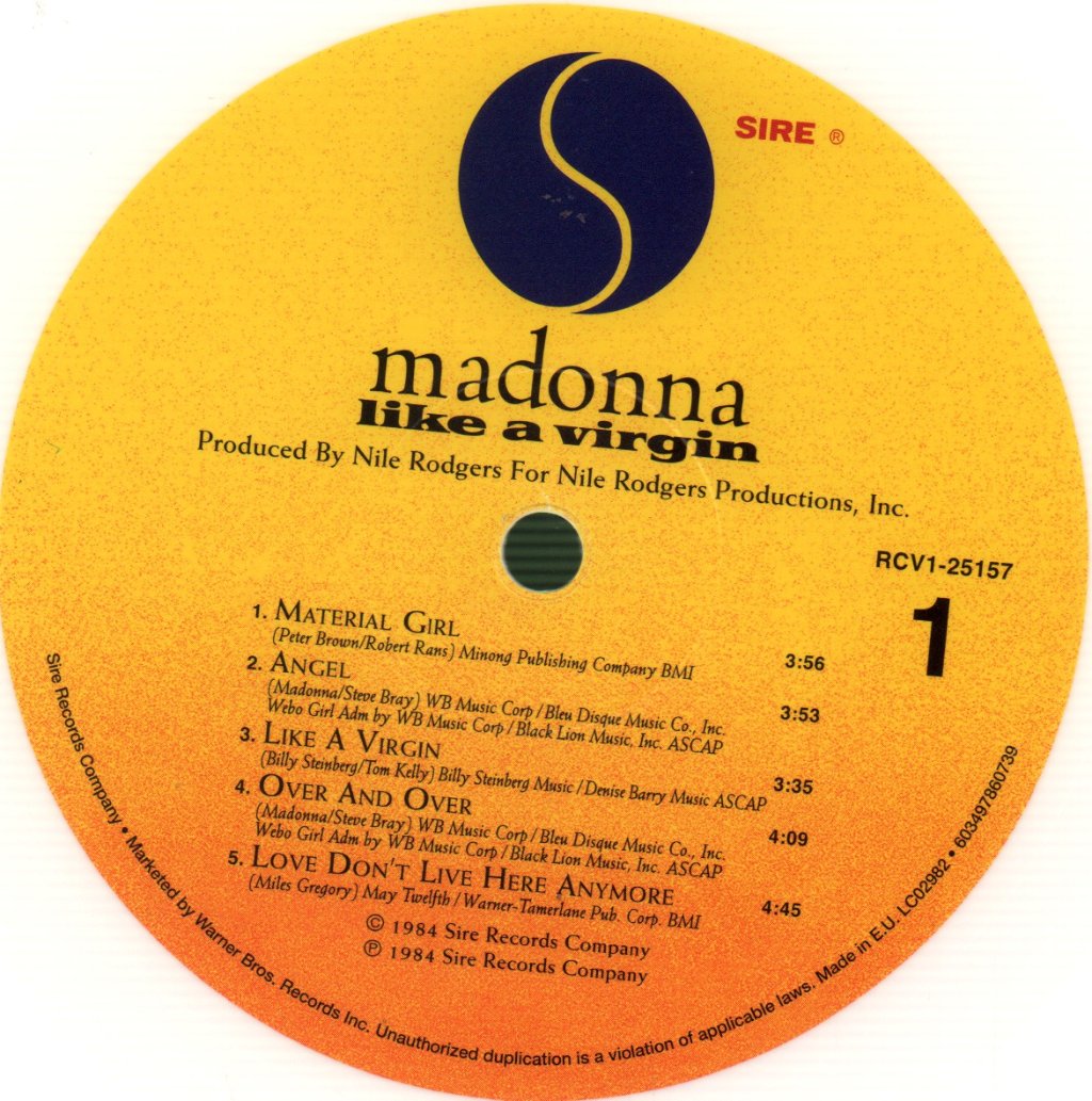 Madonna - Like A Virgin - Lp