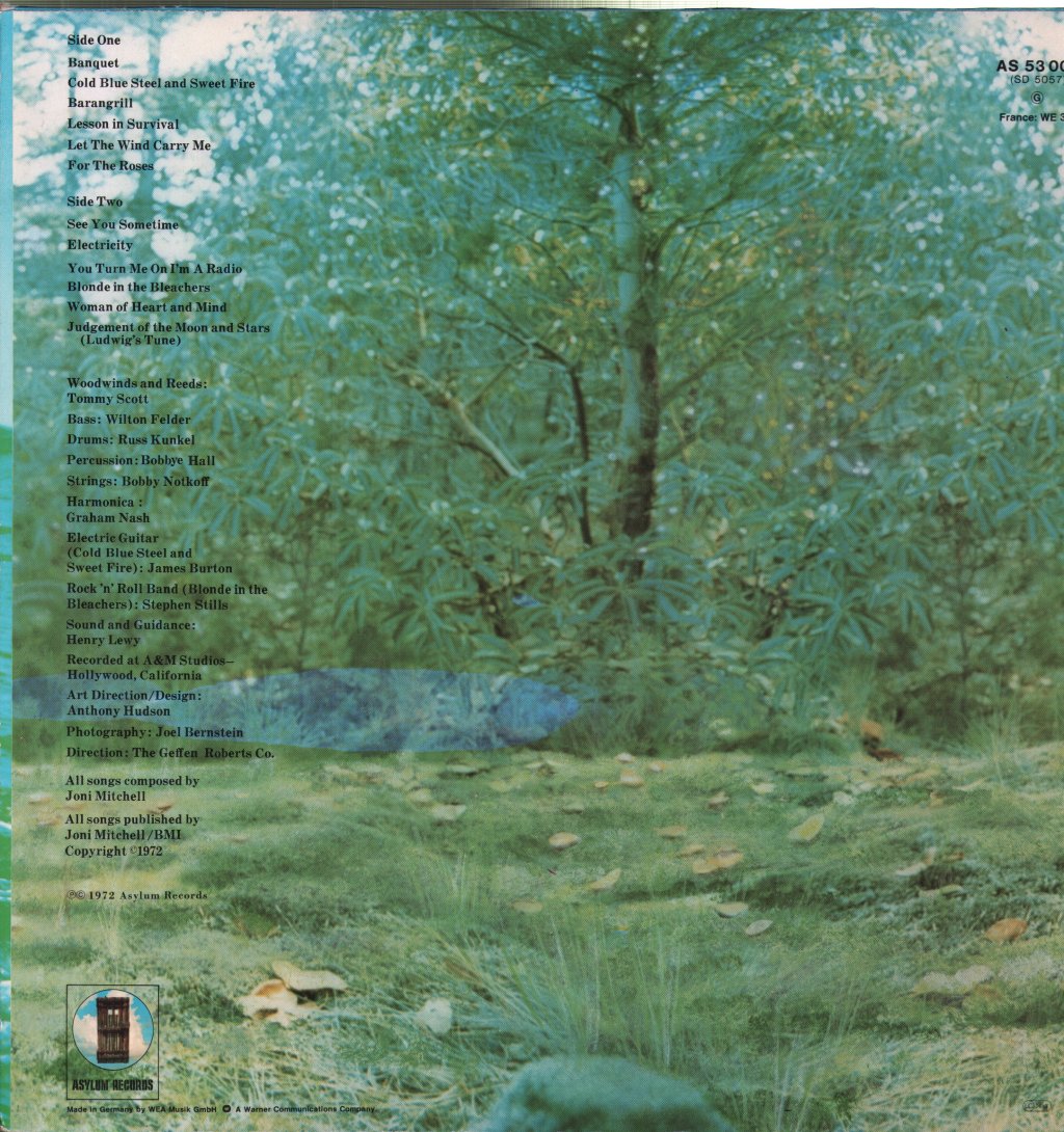 Joni Mitchell - For The Roses - Lp