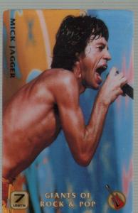 Mick Jagger - Giants Of Rock And Pop - Phone Card