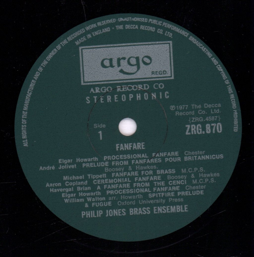 Philip Jones Brass Ensemble - Fanfare - Lp
