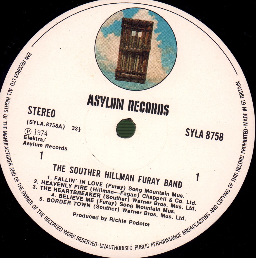 Souther Hillman Furay Band - Souther-Hillman-Furay Band - Lp