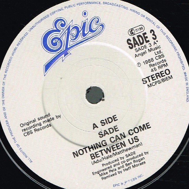 Sade - Nothing Can Come Between Us - 7 Inch