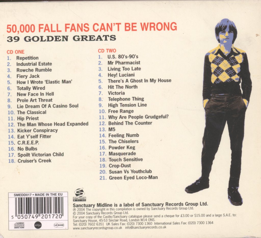 Fall - 50,000 Fall Fans Can't Be Wrong (39 Golden Greats) - Double Cd