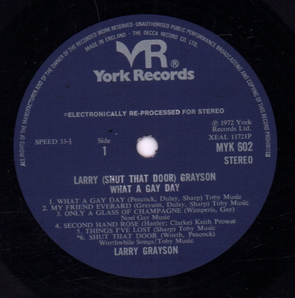 Larry Grayson - What A Gay Day - Lp