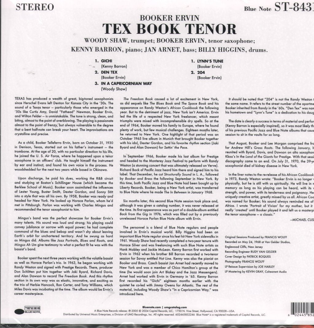 Booker Ervin - Tex Book Tenor - Lp