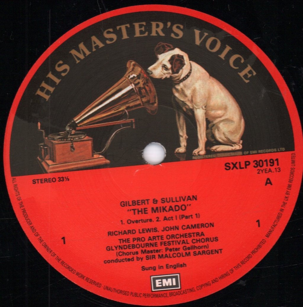 Pro Arte Orchestra Glyndebourne Festival Chorus - Gilbert & Sullivan Mikado - Double Lp