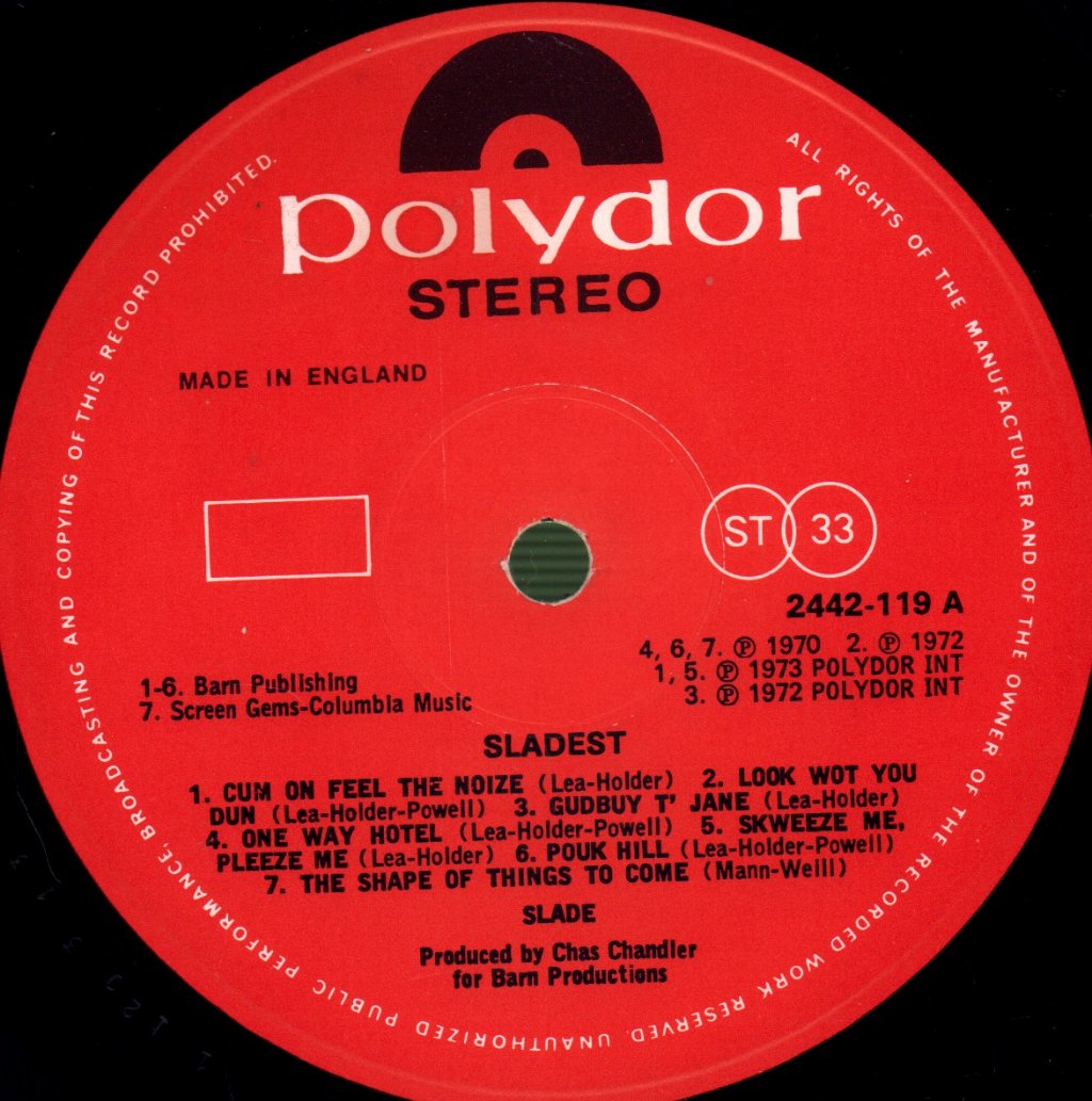 Slade - Sladest - Lp