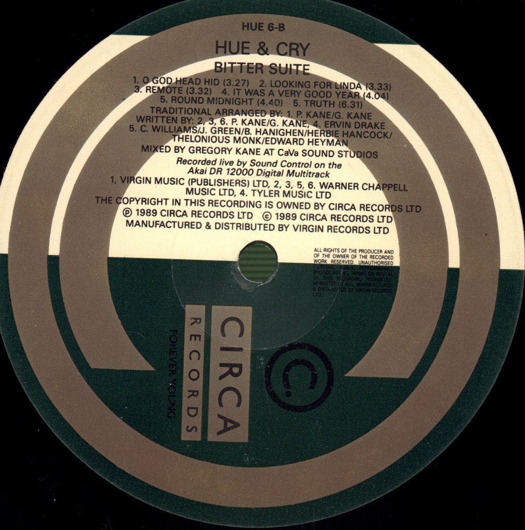 Hue And Cry - Bitter Suite - Double Lp