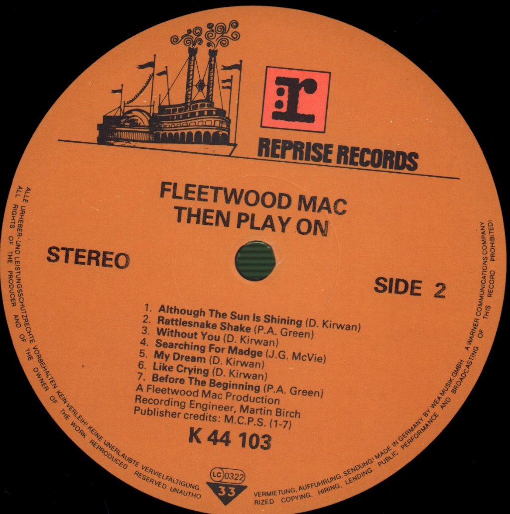 Fleetwood Mac - Then Play On - Lp