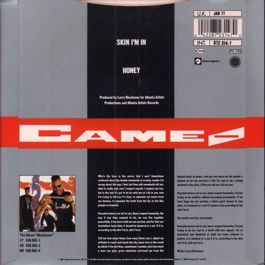 Cameo (Funk Group) - Skin I'm In - 7 Inch
