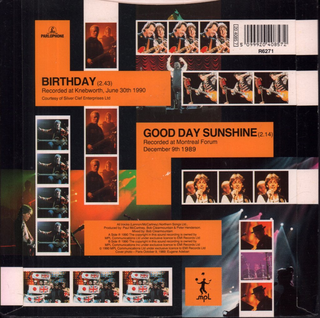 Paul McCartney - Birthday - 7 Inch