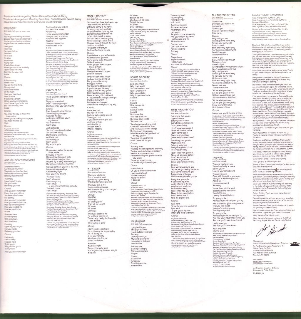 Mariah Carey - Emotions - Lp