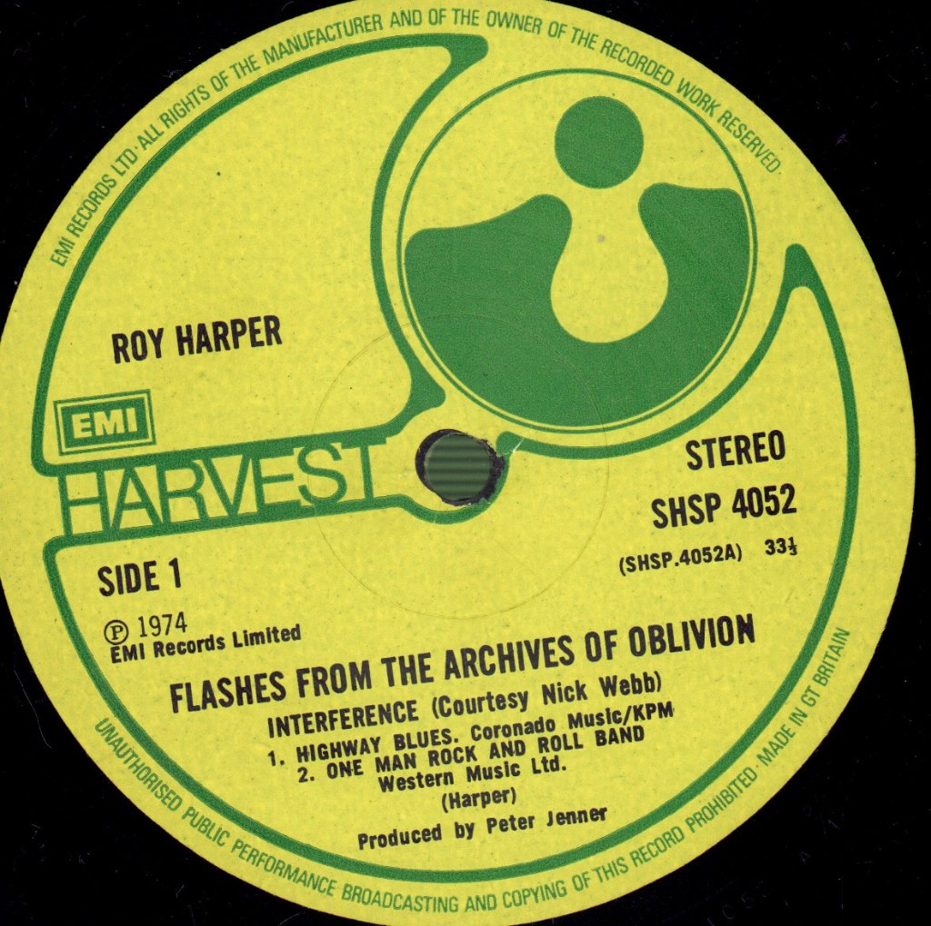 Roy Harper - Flashes From The Archives Of Oblivion - Double Lp