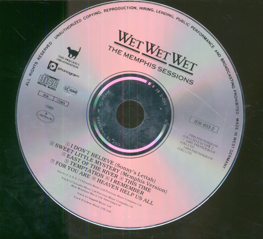 Wet Wet Wet - Memphis Sessions - Cd