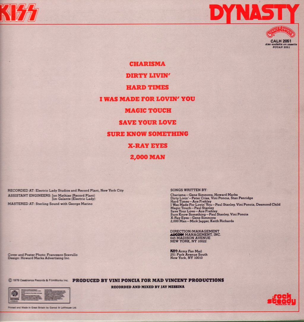 Kiss - Dynasty - Lp