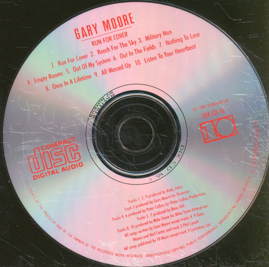 Gary Moore - Run For Cover - Cd
