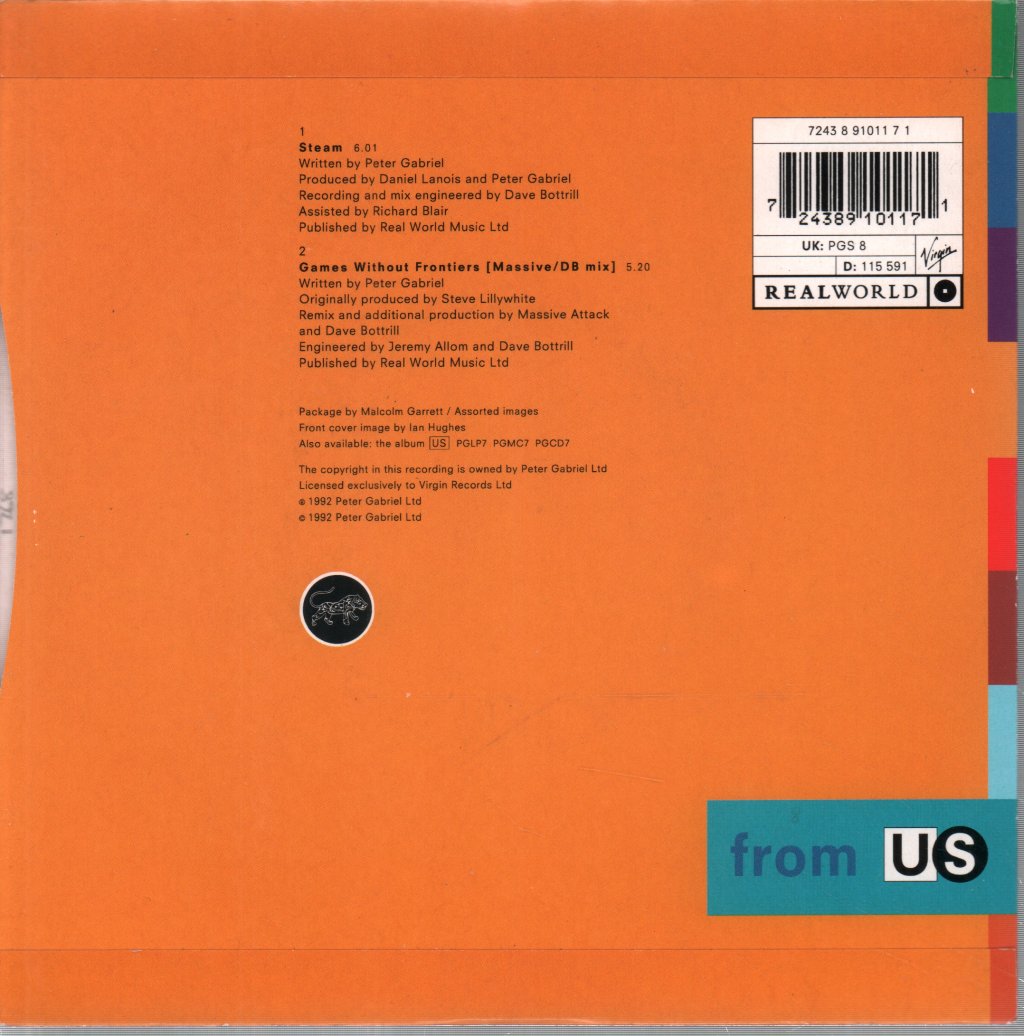 Peter Gabriel - Steam - 7 Inch