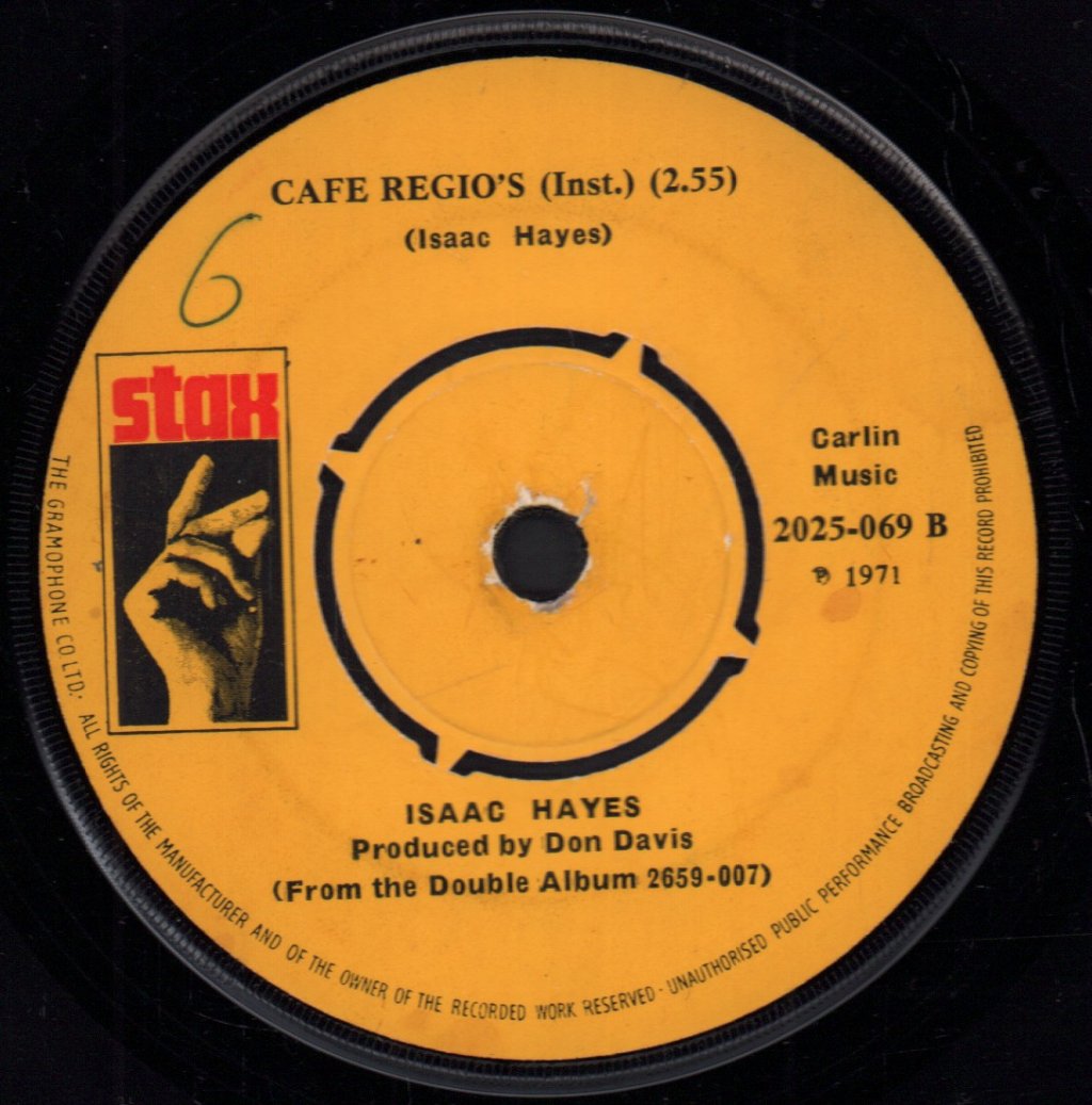 Isaac Hayes - Theme From "Shaft" - 7 Inch