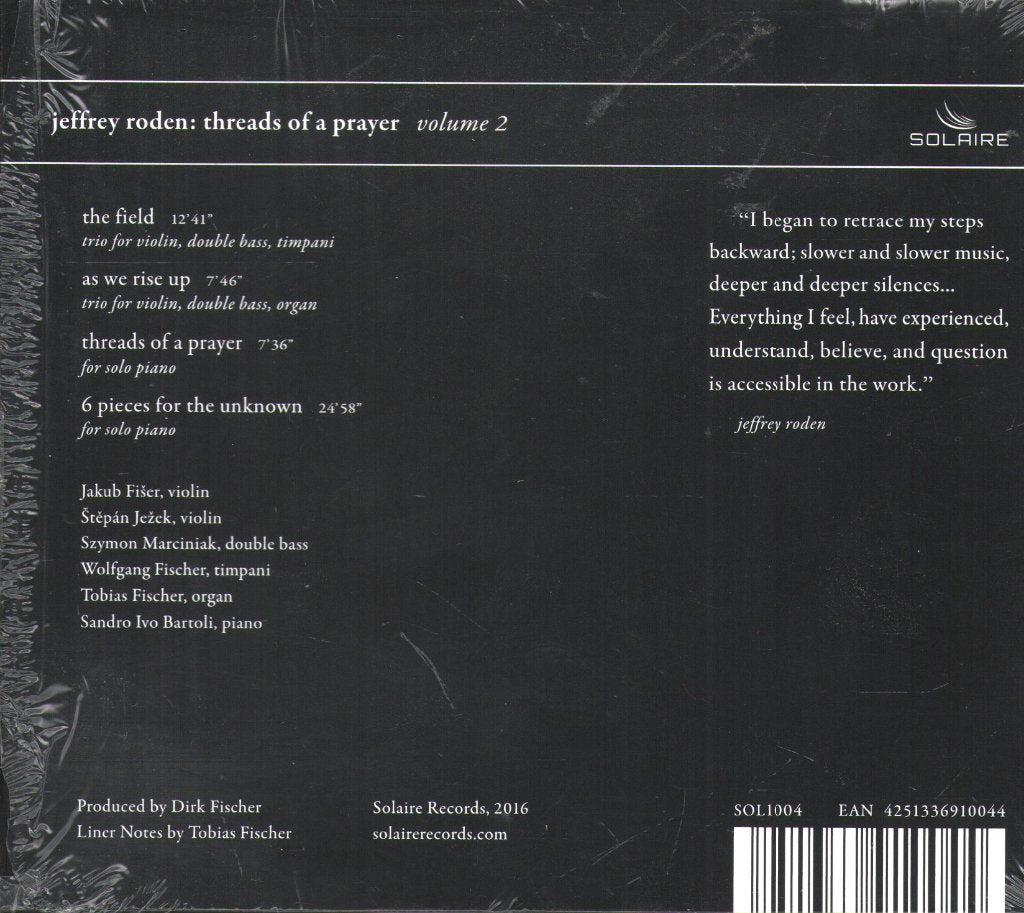 Jeffrey Roden - Threads Of A Prayer Volume 2 - Cd