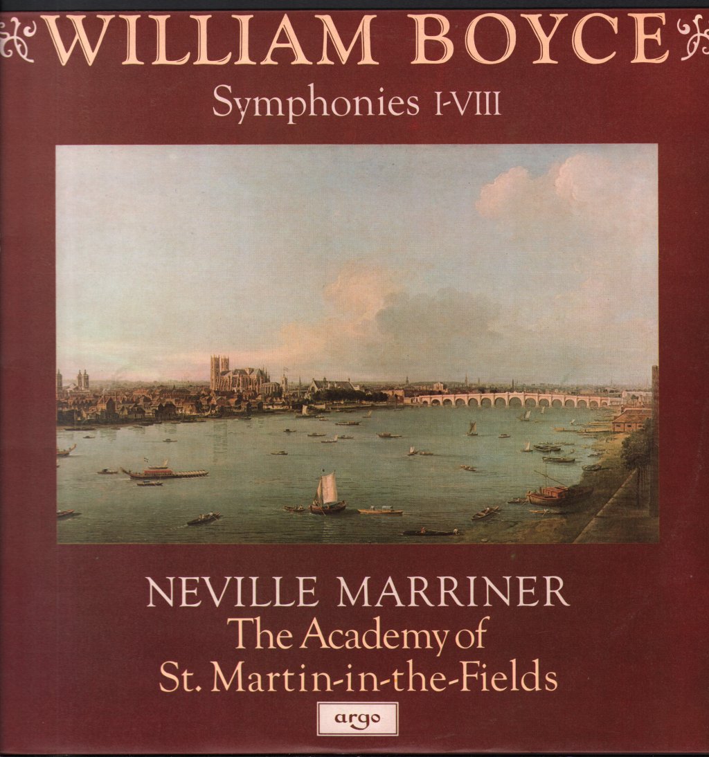 Neville Marriner / Academy Of St.Martin-In-The-Fields - William Boyce Symphonies 1-8 - Lp