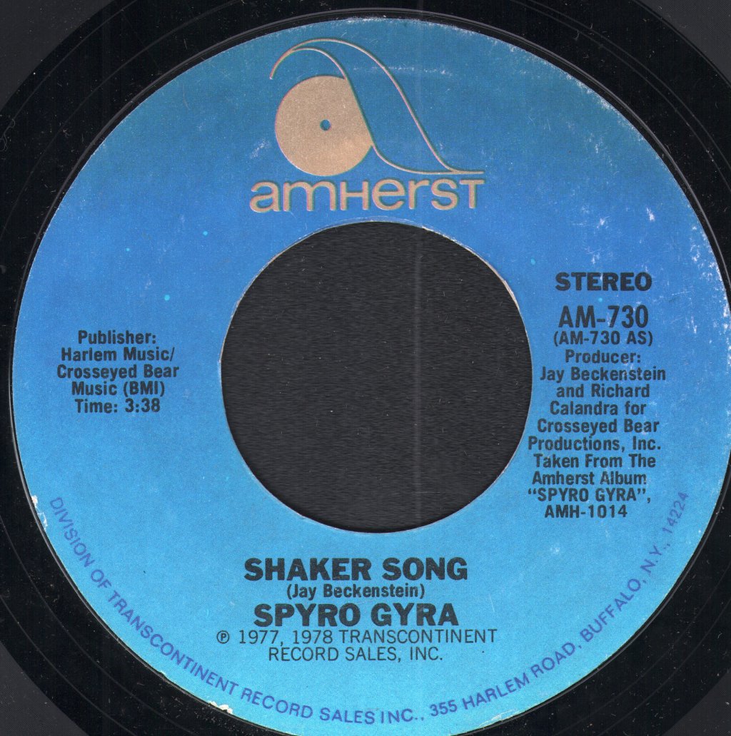 Spyro Gyra - Shaker Song - 7 Inch