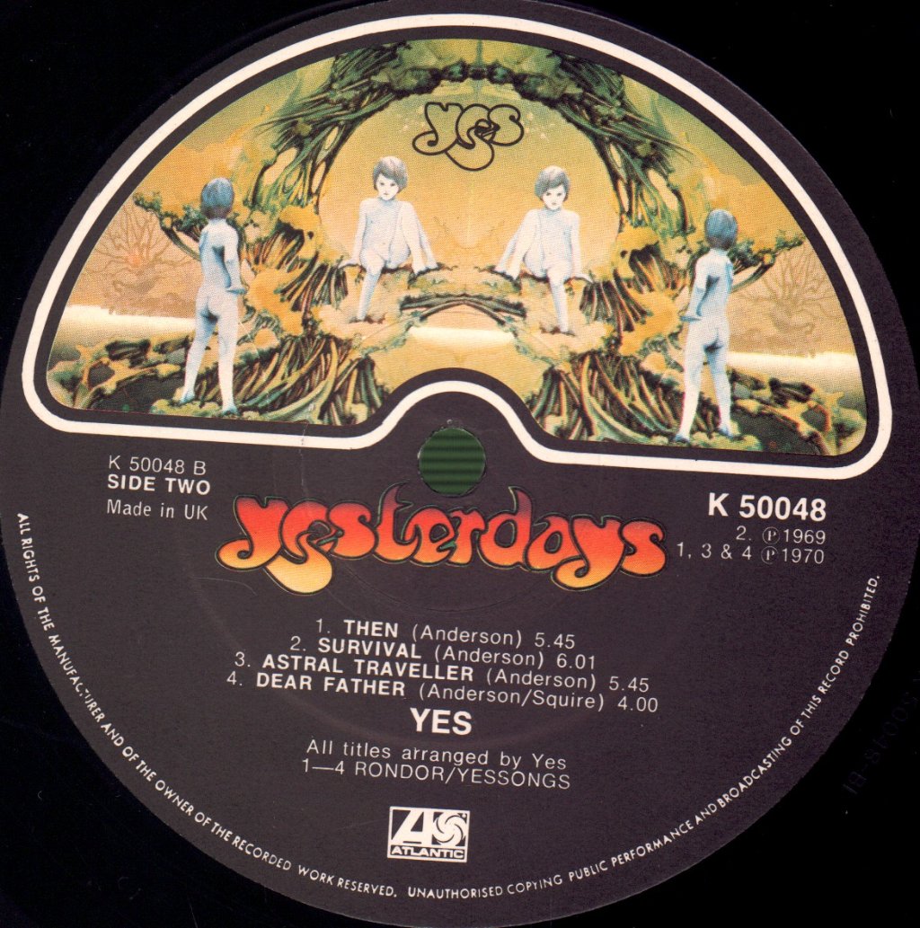 Yes - Yesterdays - Lp