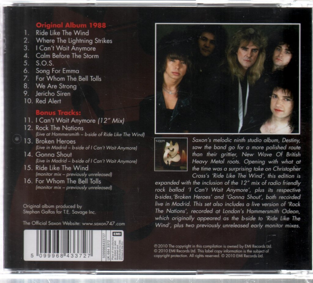 Saxon - Destiny - Cd