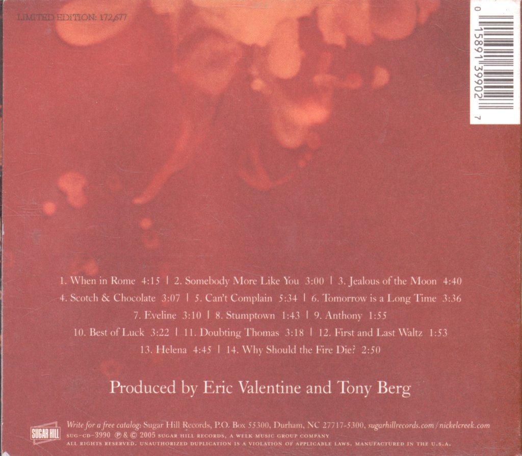 Nickel Creek - Why Should The Fire Die? - Cd