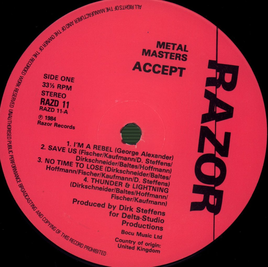 Accept - Metal Masters - Double Lp