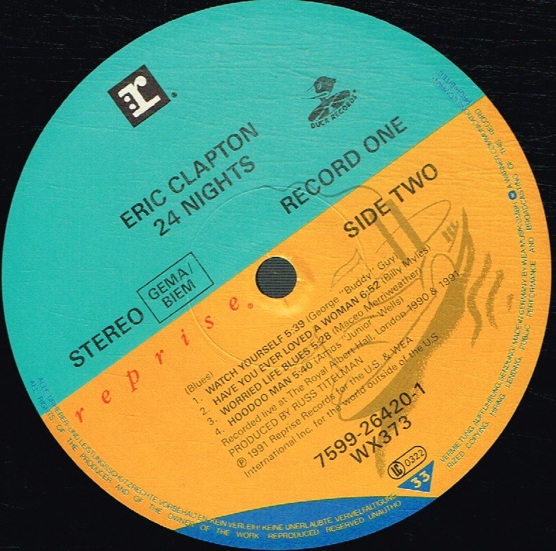 Eric Clapton - 24 Nights - Double Lp