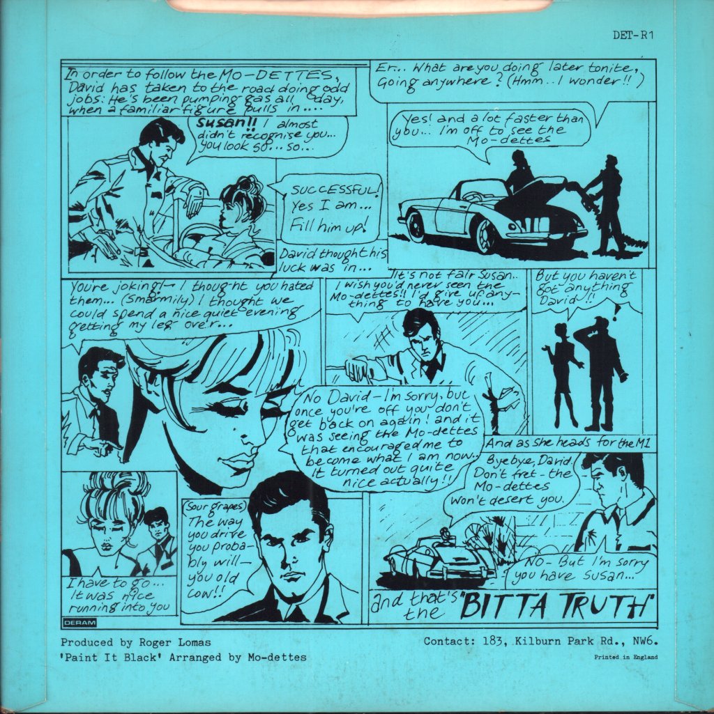 Mo-Dettes - Paint It Black - 7 Inch