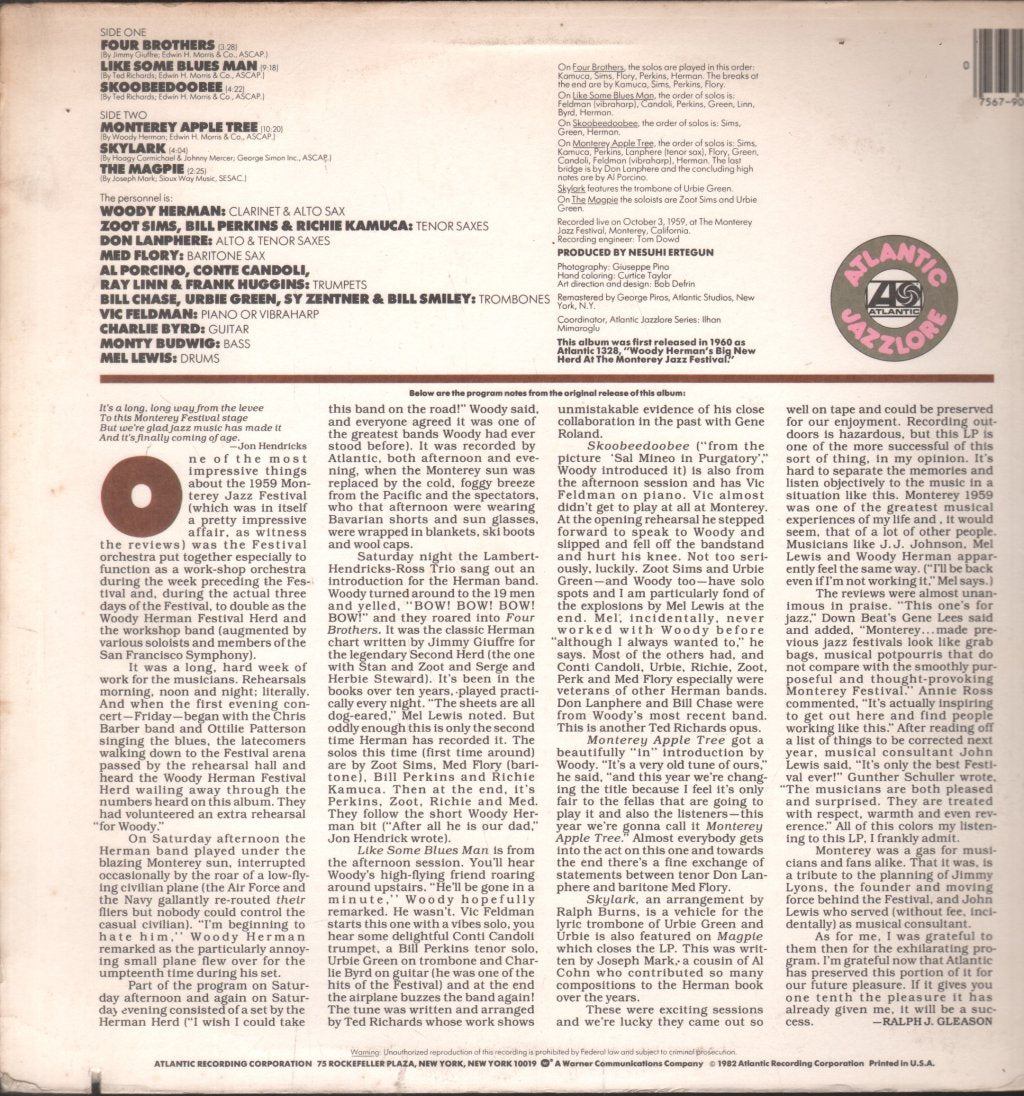 Woody Herman - Live At Monterey - Lp