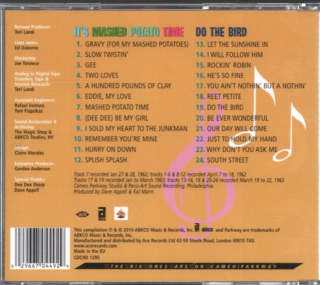 Dee Dee Sharp - It's Mashed Potato Time / Do The Bird - Cd