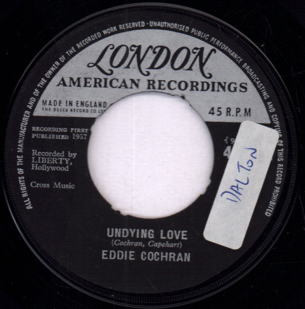 Eddie Cochran - Undying Love - 7 Inch