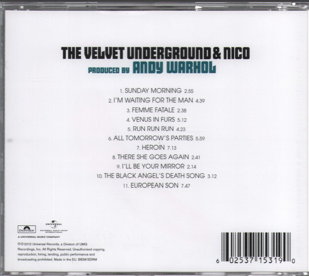 Velvet Underground - Velvet Underground & Nico (45th Anniversary Remaster) - Cd