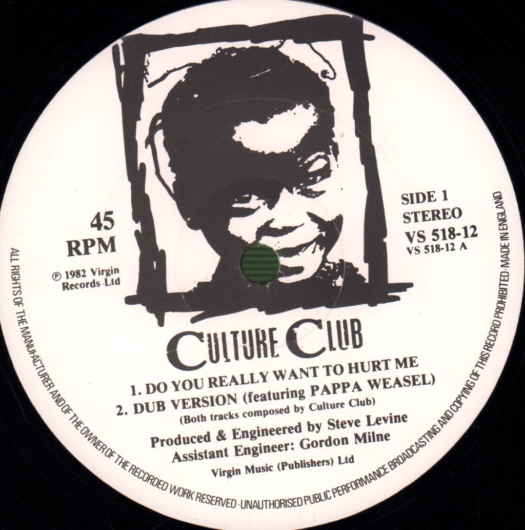 Culture Club - Do You Really Want To Hurt Me - 12 Inch