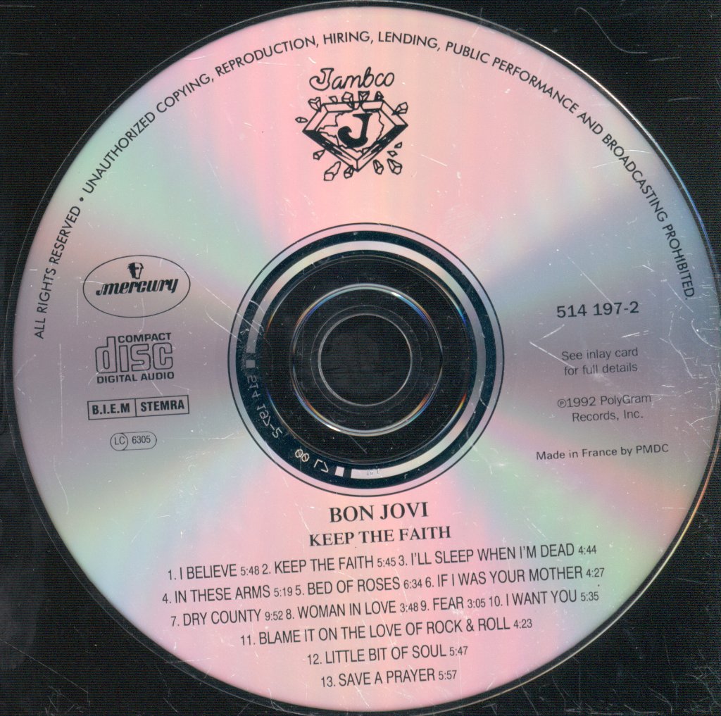 Bon Jovi - Keep The Faith - Cd