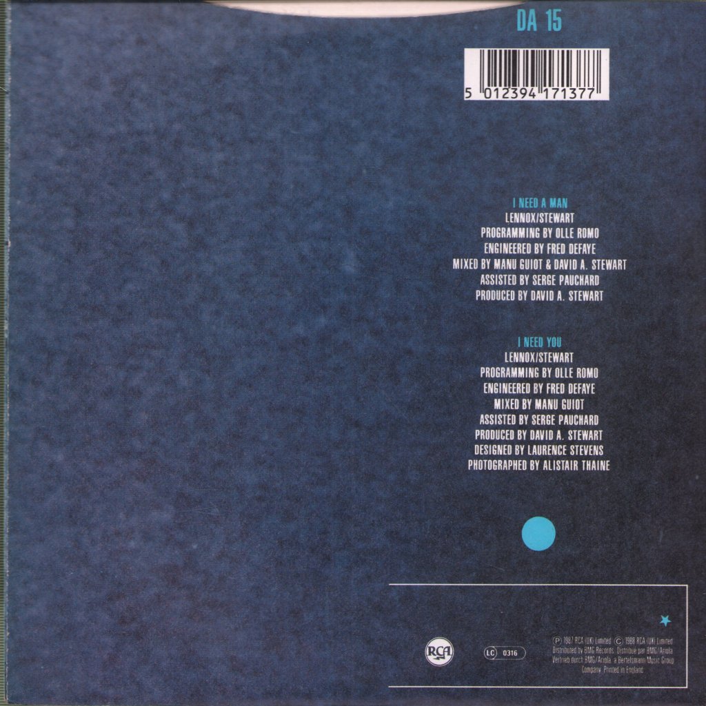 Eurythmics - I Need A Man - 7 Inch