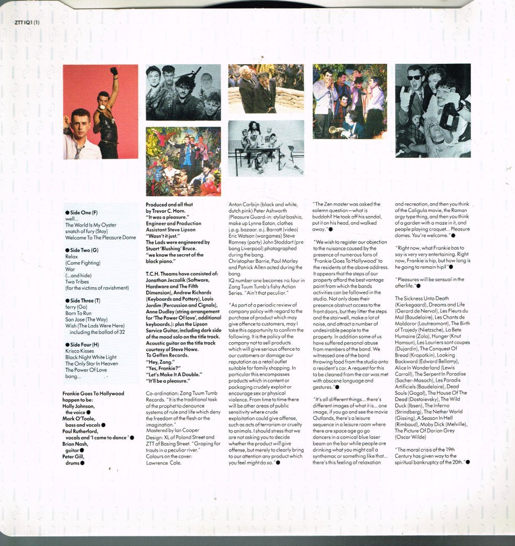 Frankie Goes To Hollywood - Welcome To The Pleasuredome - Double Lp